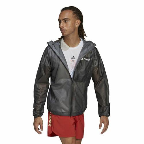 Sportsjakke til Mænd Adidas Agr Rain J Sort M