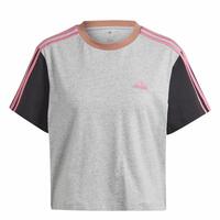 Kortærmet T-shirt til Kvinder Adidas 3S Cr Grå M