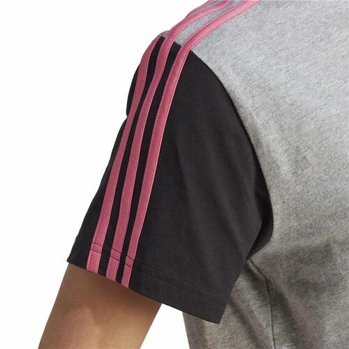 Kortærmet T-shirt til Kvinder Adidas 3S Cr Grå M