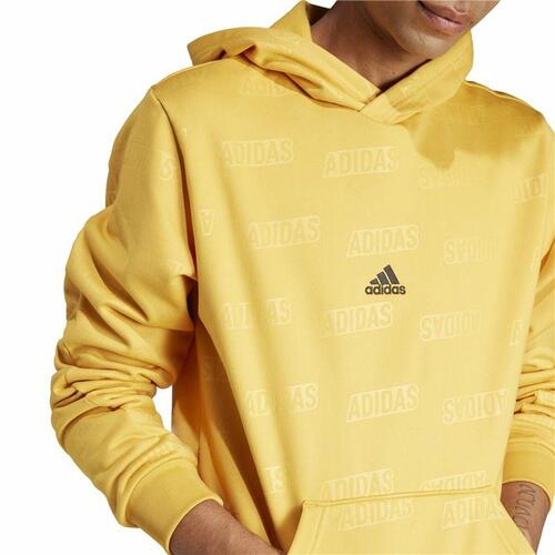 Hættetrøje til Mænd Adidas Bl Hd Q4 Gul M
