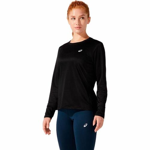 Langærmet Trøje til Kvinder Asics Core LS Sort XS