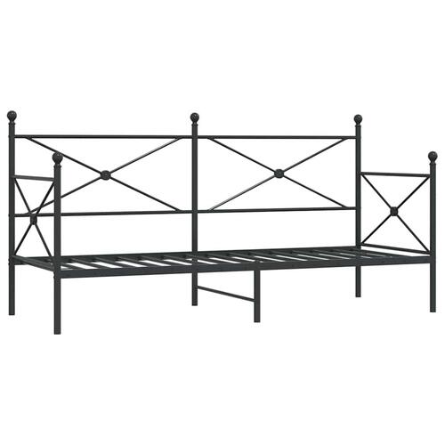 Daybed uden madras 75x190 cm stål sort