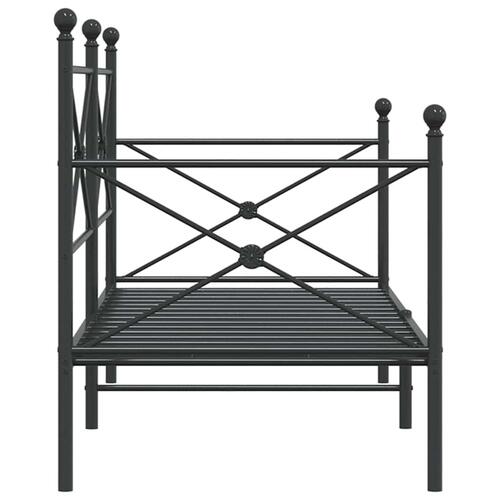 Daybed uden madras 75x190 cm stål sort