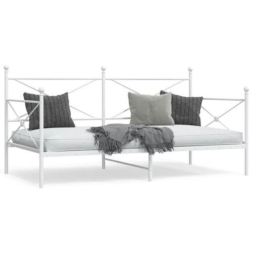 Daybed uden madras 100x200 cm stål hvid