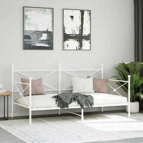 Daybed uden madras 100x200 cm stål hvid
