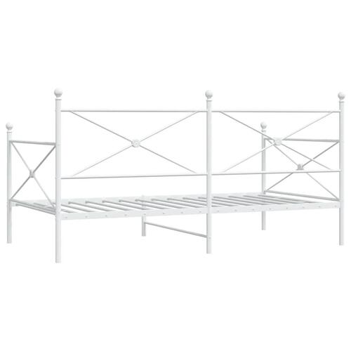 Daybed uden madras 100x200 cm stål hvid