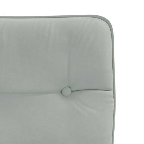 Spisebordsstole 6 stk. velour lysegrå