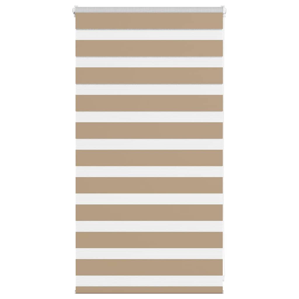 Zebragardin sandbrun 90x100 cm stofbredde 85,9 cm polyester