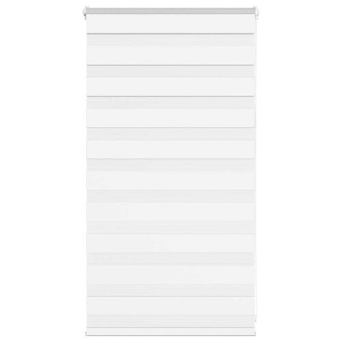 Zebragardin hvid 85x100 cm stofbredde 80,9 cm polyester