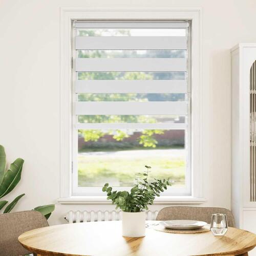 Zebragardin hvid 85x100 cm stofbredde 80,9 cm polyester