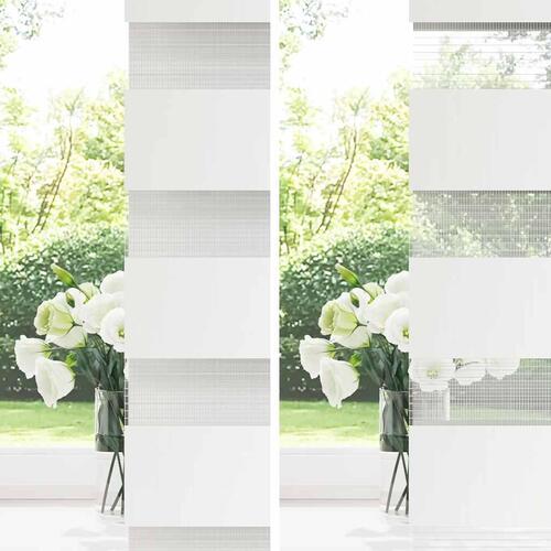 Zebragardin hvid 85x100 cm stofbredde 80,9 cm polyester