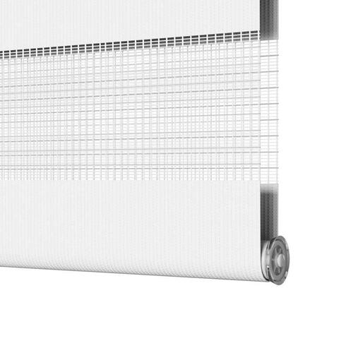Zebragardin hvid 85x100 cm stofbredde 80,9 cm polyester