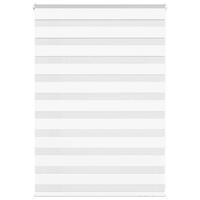 Zebragardin hvid 105x100 cm stofbredde 100,9 cm polyester