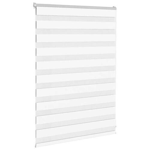 Zebragardin hvid 115x100 cm stofbredde 110,9 cm polyester
