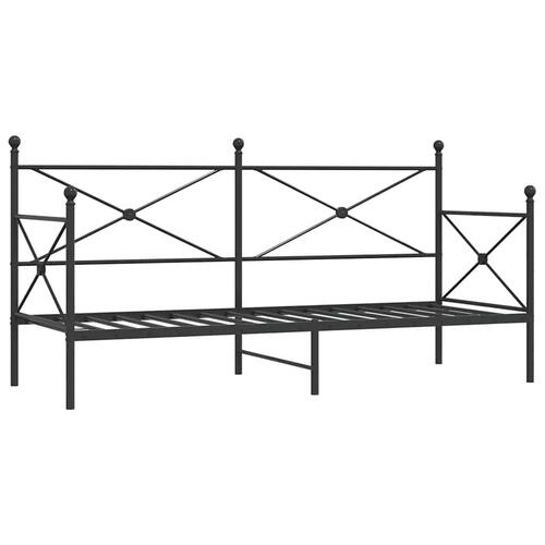 Daybed uden madras 80x200 cm stål sort