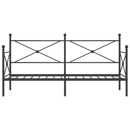 Daybed uden madras 80x200 cm stål sort
