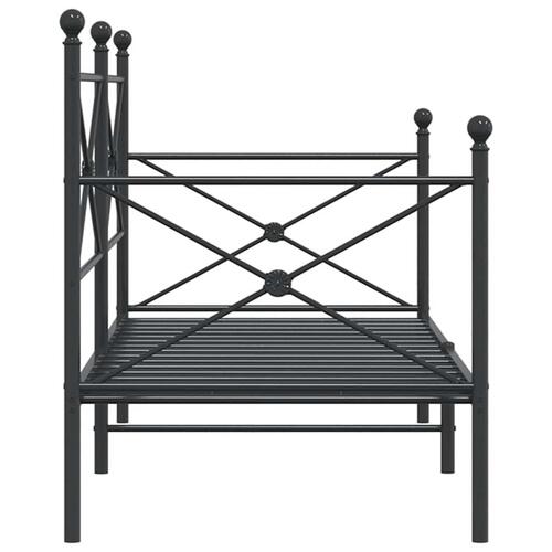 Daybed uden madras 80x200 cm stål sort