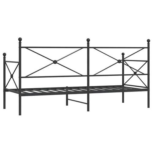 Daybed uden madras 80x200 cm stål sort