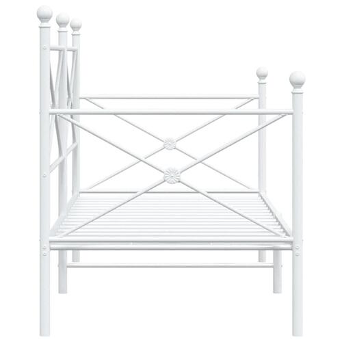 Daybed uden madras 75x190 cm stål hvid
