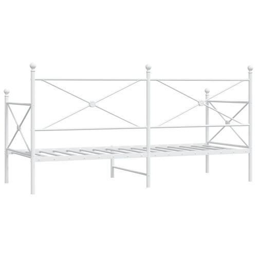 Daybed uden madras 75x190 cm stål hvid
