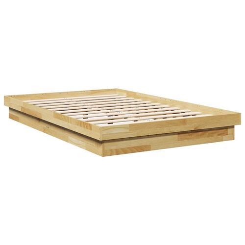 Sengeramme uden madras 120x200 cm Massivt træ Eg