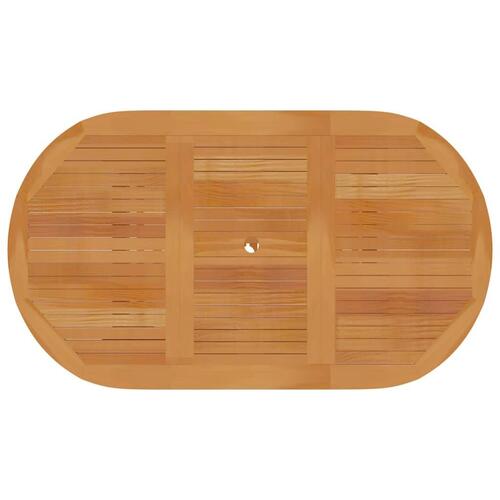 Havebord 150x90x75 cm massivt teaktræ