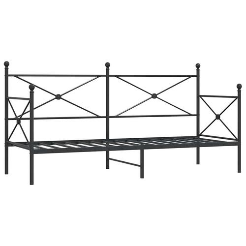 Daybed uden madras 90x200 cm stål sort