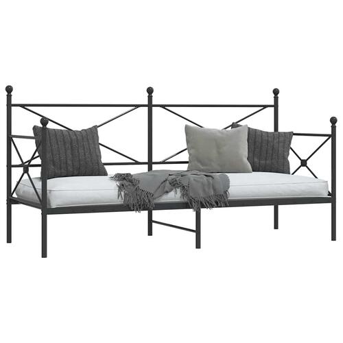 Daybed uden madras 90x200 cm stål sort