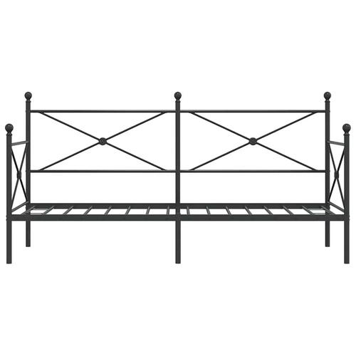 Daybed uden madras 90x200 cm stål sort