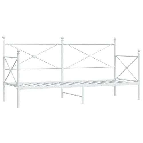 Daybed uden madras 80x200 cm stål hvid