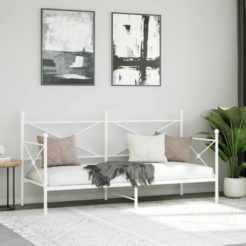 Daybed uden madras 80x200 cm stål hvid
