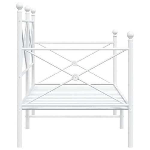 Daybed uden madras 90x200 cm stål hvid