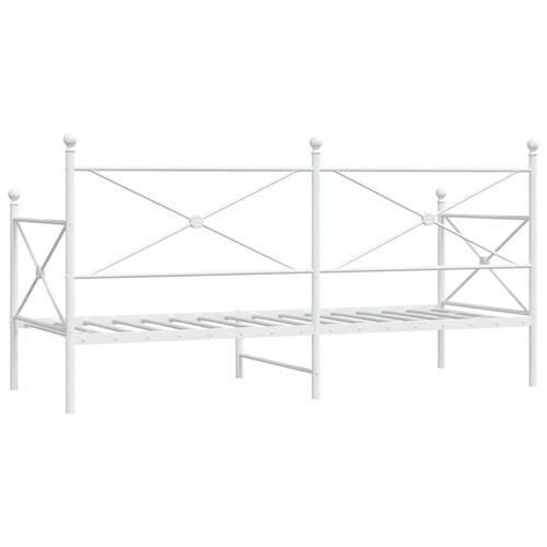 Daybed uden madras 90x200 cm stål hvid