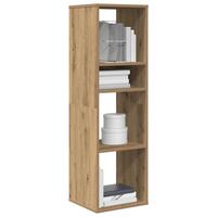 Bogskab 34x31x112 cm konstrueret træ kunsteg