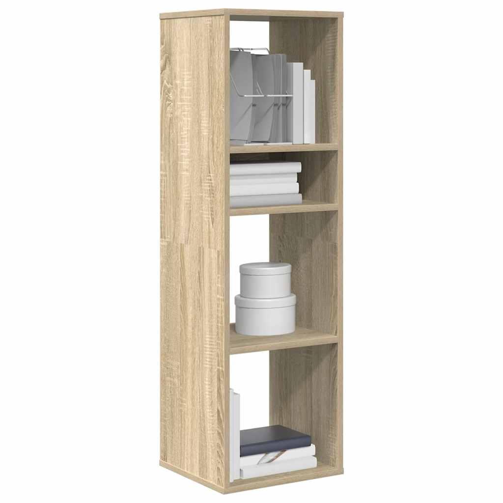 Bogreol 34x31x112 cm konstrueret træ sonoma-eg