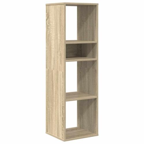 Bogreol 34x31x112 cm konstrueret træ sonoma-eg