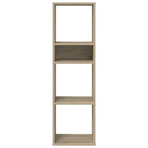 Bogreol 34x31x112 cm konstrueret træ sonoma-eg