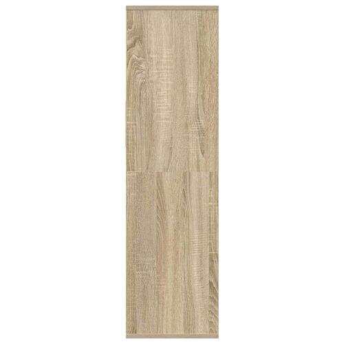Bogreol 34x31x112 cm konstrueret træ sonoma-eg