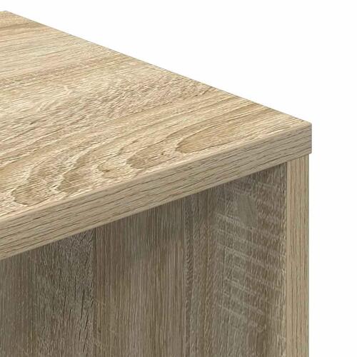 Bogreol 34x31x112 cm konstrueret træ sonoma-eg