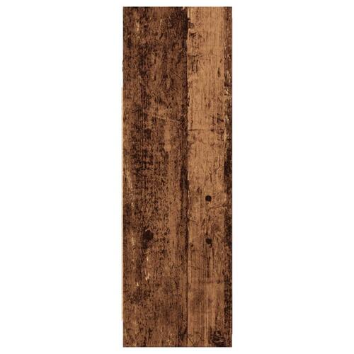 Badeværelsesskab med spejl 62,5x20,5x64 cm konstrueret træ