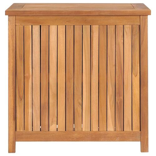 Opbevaringskasse til haven 60x50x58 cm massivt teaktræ