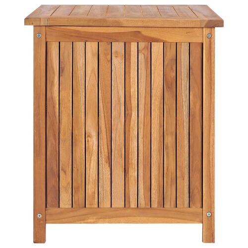 Opbevaringskasse til haven 60x50x58 cm massivt teaktræ