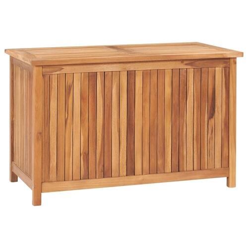 Opbevaringskasse til haven 90x50x58 cm massivt teaktræ
