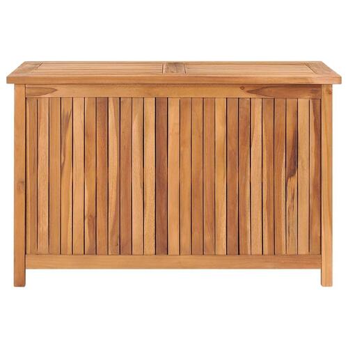 Opbevaringskasse til haven 90x50x58 cm massivt teaktræ