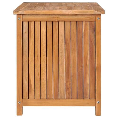 Opbevaringskasse til haven 90x50x58 cm massivt teaktræ