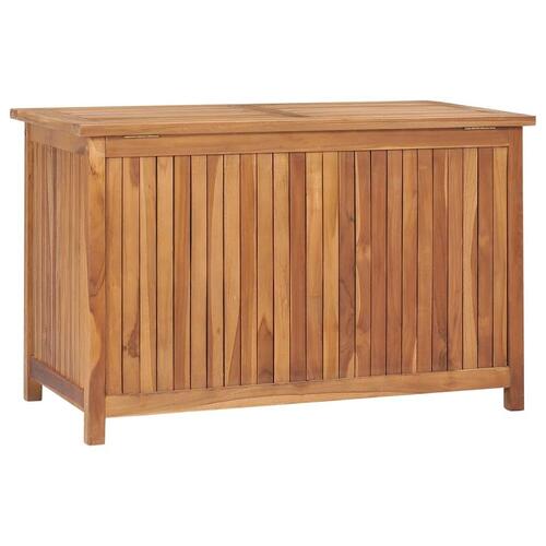 Opbevaringskasse til haven 90x50x58 cm massivt teaktræ