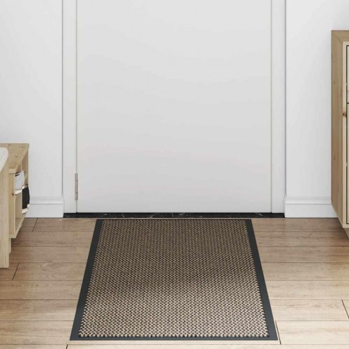 Dørmåtte brun 60 × 150 cm - skridsikker og vaskbar indgangsmåtte