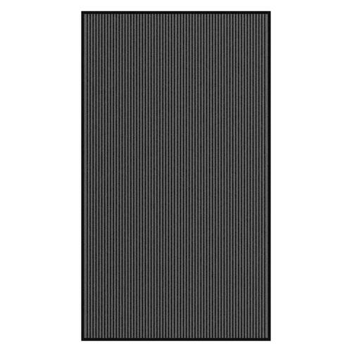 Dørmåtte Stribe Sort og Grå 115x200 cm