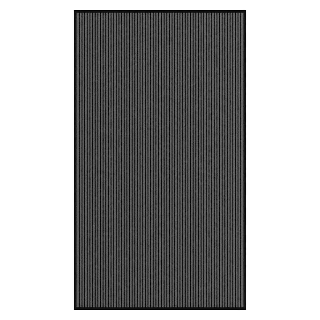 Dørmåtte Stribe Sort og Grå 115x200 cm