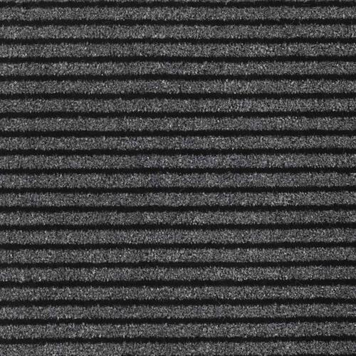 Dørmåtte Stribe Sort og Grå 115x200 cm